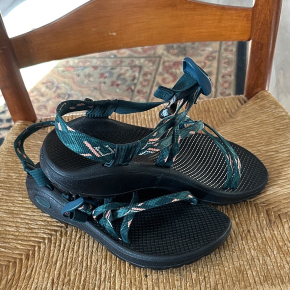 Chaco woman’s zcloud Dark Teal and Black x Warren pine adventure Sandals - Picture 10 of 11